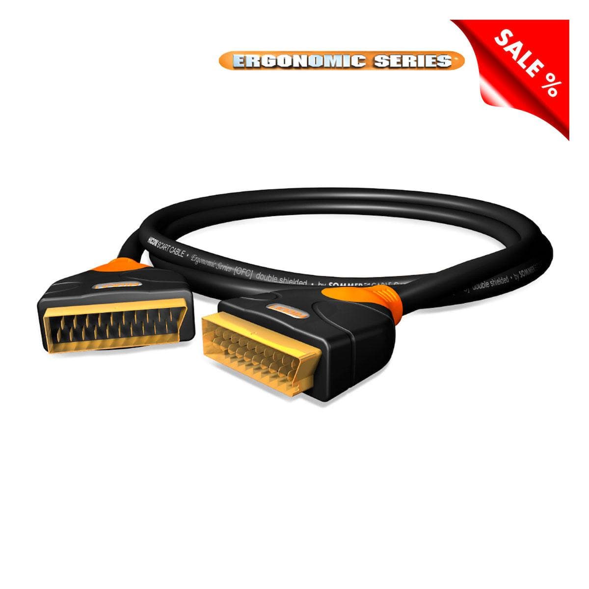Scart cable SCART, 21 | Scart / Scart, HICON | 0,75m