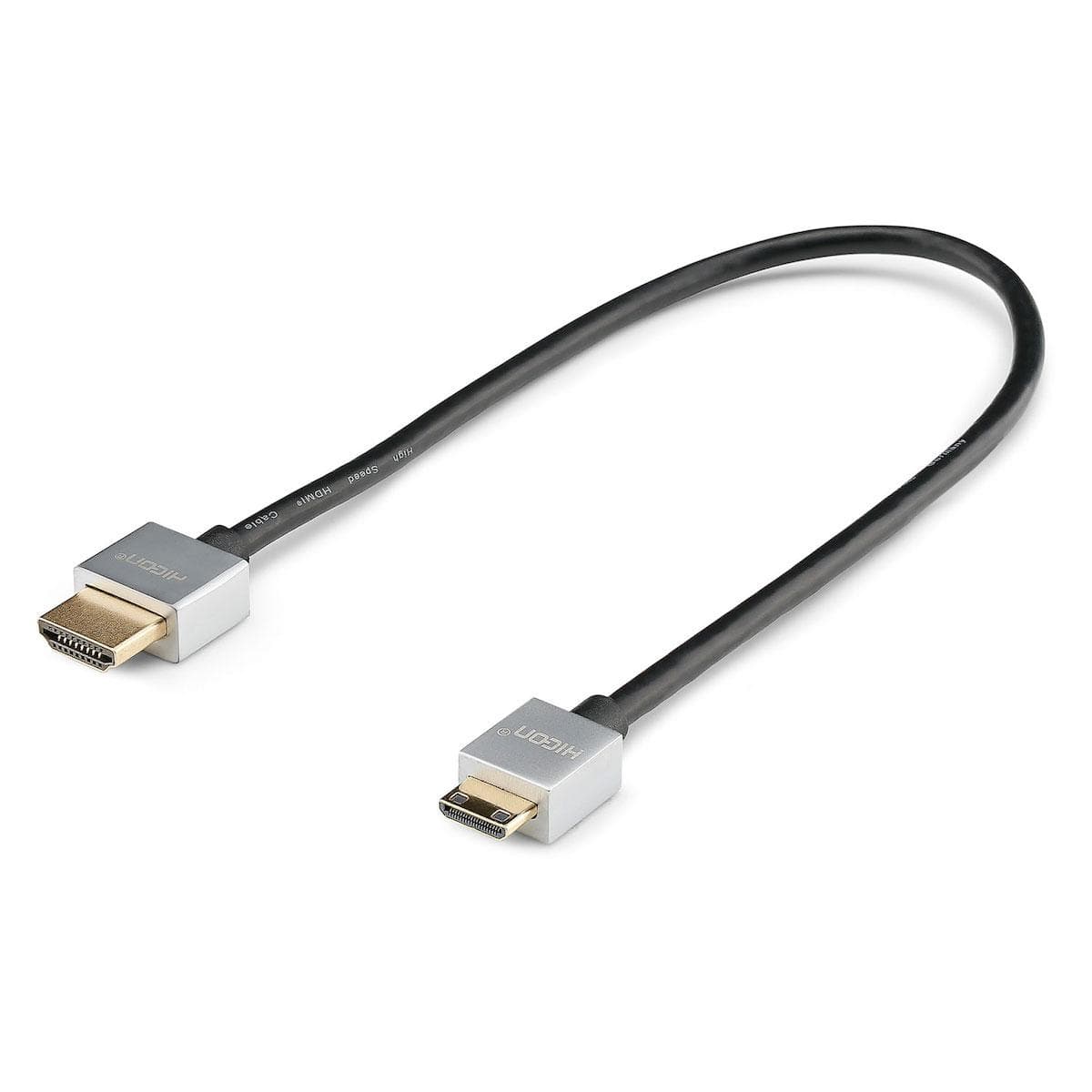 Multimedia cable HDMI HighSpeed + Ethernet Typ A -> Typ C | HDMI / HDMI | 0,30 m