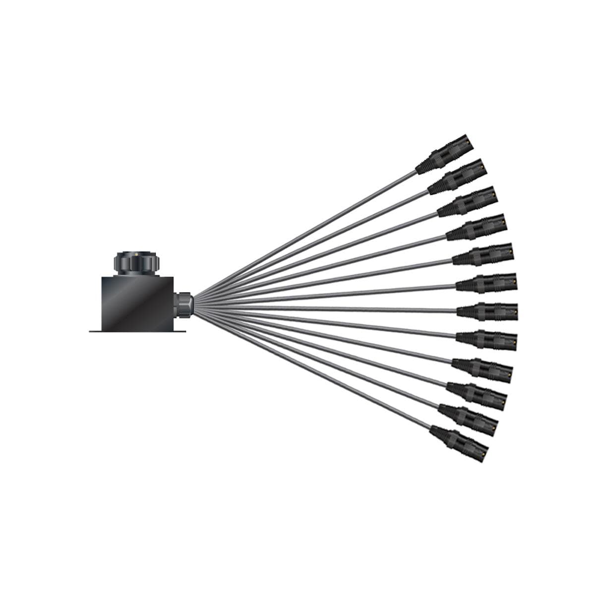 Multicore cable with round LK connector -> Splice ; seperate grounding | 12/00 | separate ground / I