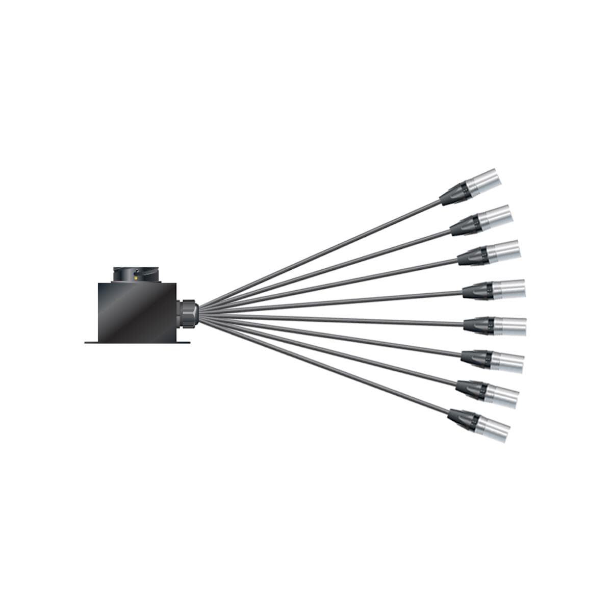 Multicore cable with round LK connector -> Splice ; seperate grounding | 08/00 | separate ground / I