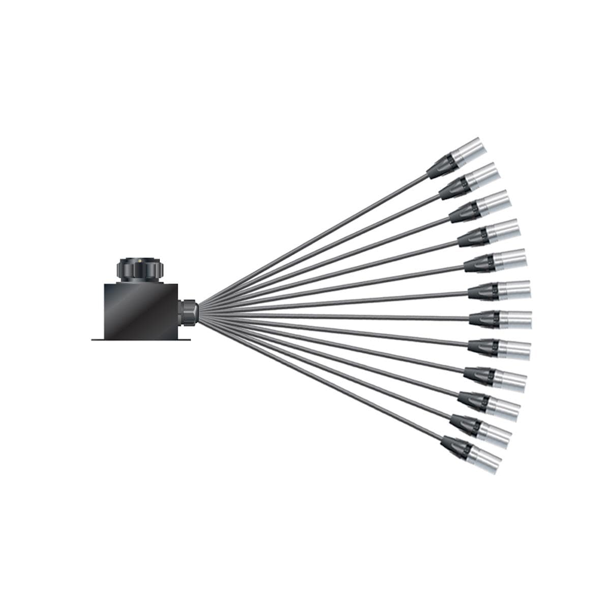 Multicore cable with round LK connector -> Splice ; seperate grounding | 12/00 | separate ground / I