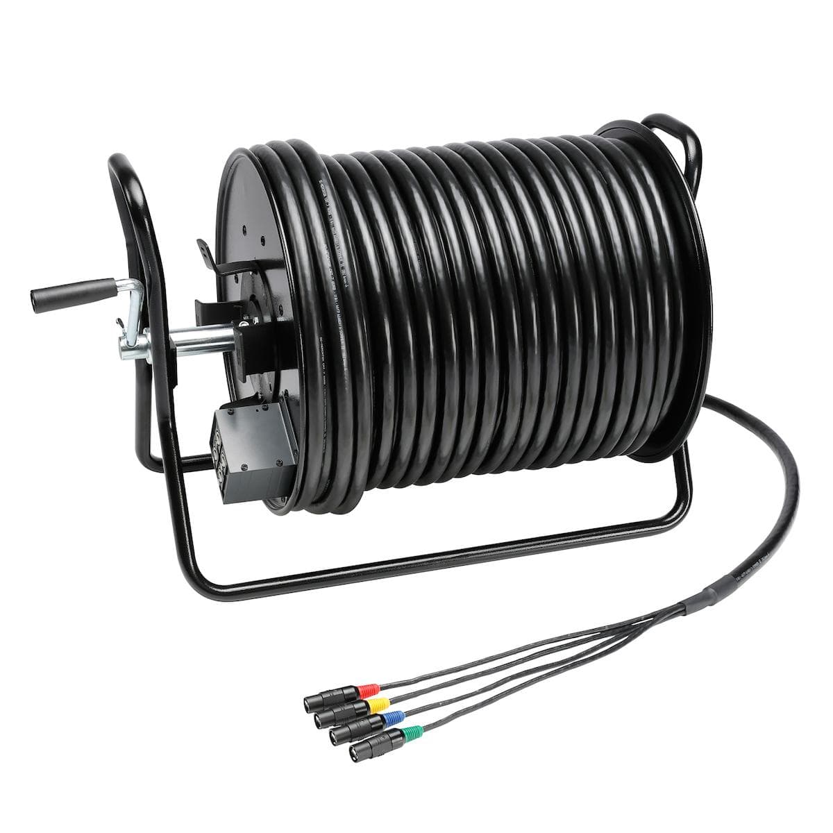 Network cable SC-Mercator CAT.7, 8 x 0,22 mm² | RJ45 / RJ45, HIROSE on cable spool | 100m