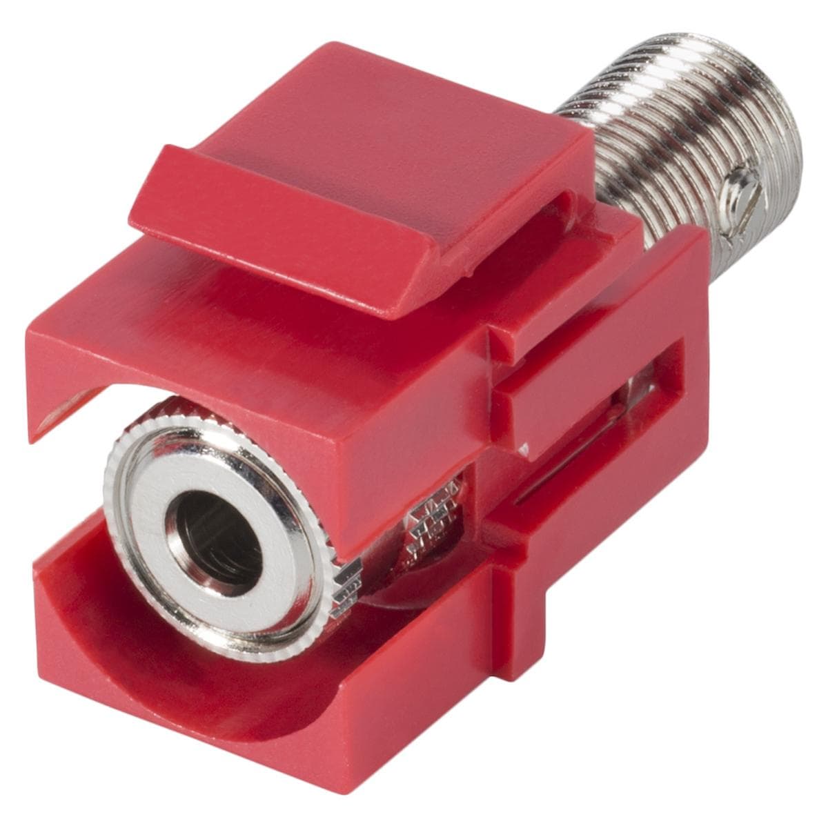 Banana, 1-pol , plastic-, Connector-in technology-female connector, nickel plated contact(s), Keysto