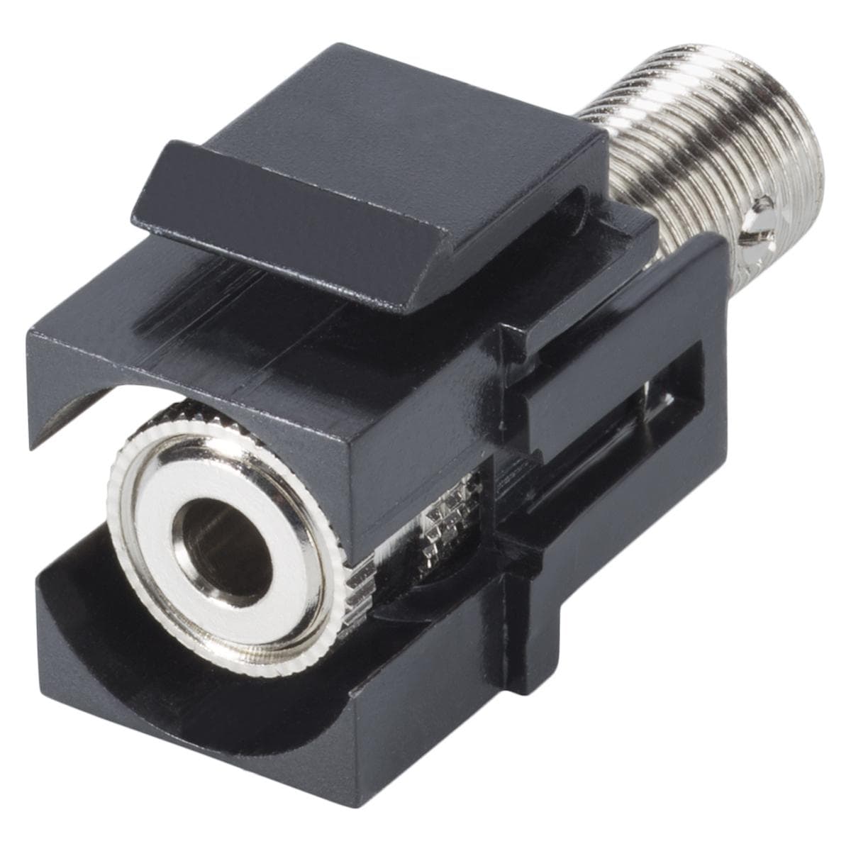 Banana, 1-pol , plastic-, Connector-in technology-female connector, nickel plated contact(s), Keysto