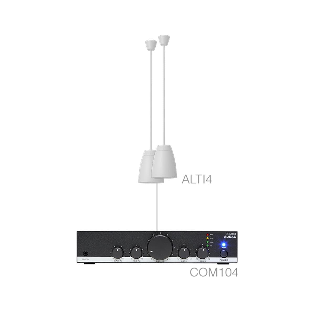 LENTO4.2/W 2 x ALTI4/W + COM104 White