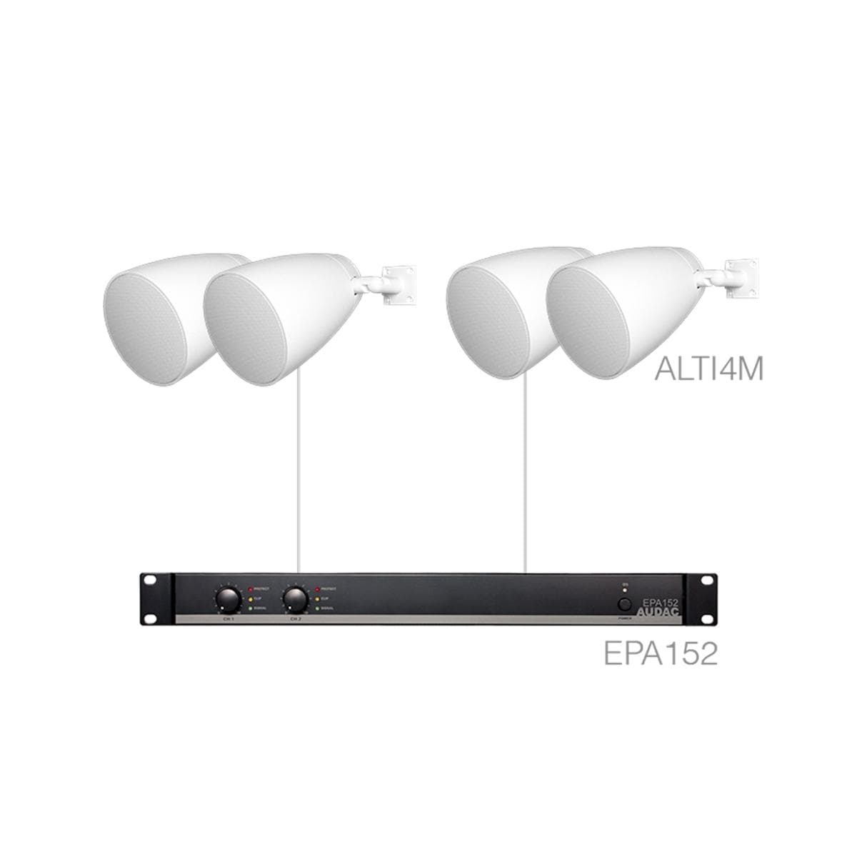 LENTO4.4EM/W 4 x ALTI4M/W + EPA152 White