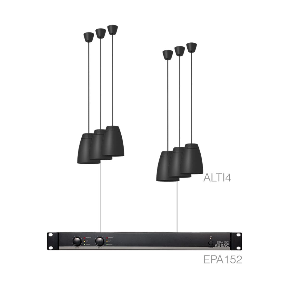 LENTO4.6E/B 6 x ALTI4/W + EPA152 Black