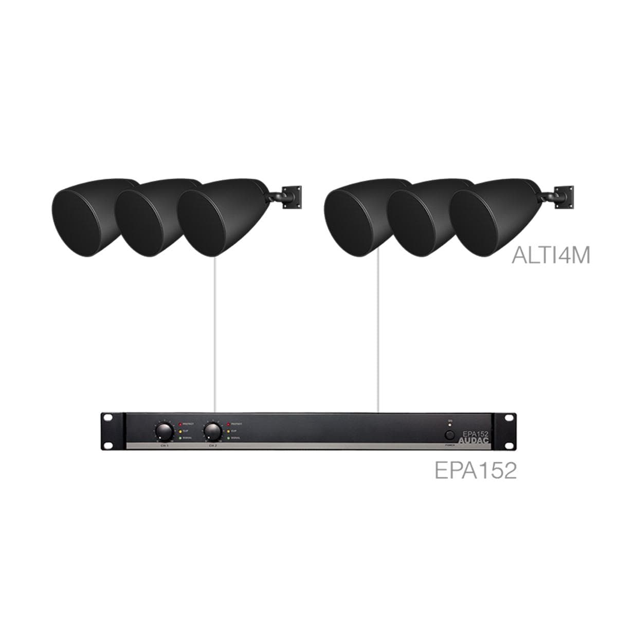 LENTO4.6EM/B 6 x ALTI4M/W + EPA152 Black