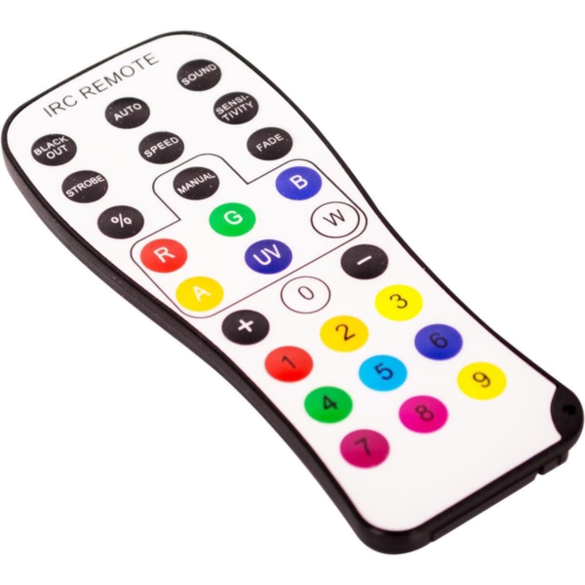 RGBWA IR Remote controller, manual/auto modes, for LUMIPAR IR Series