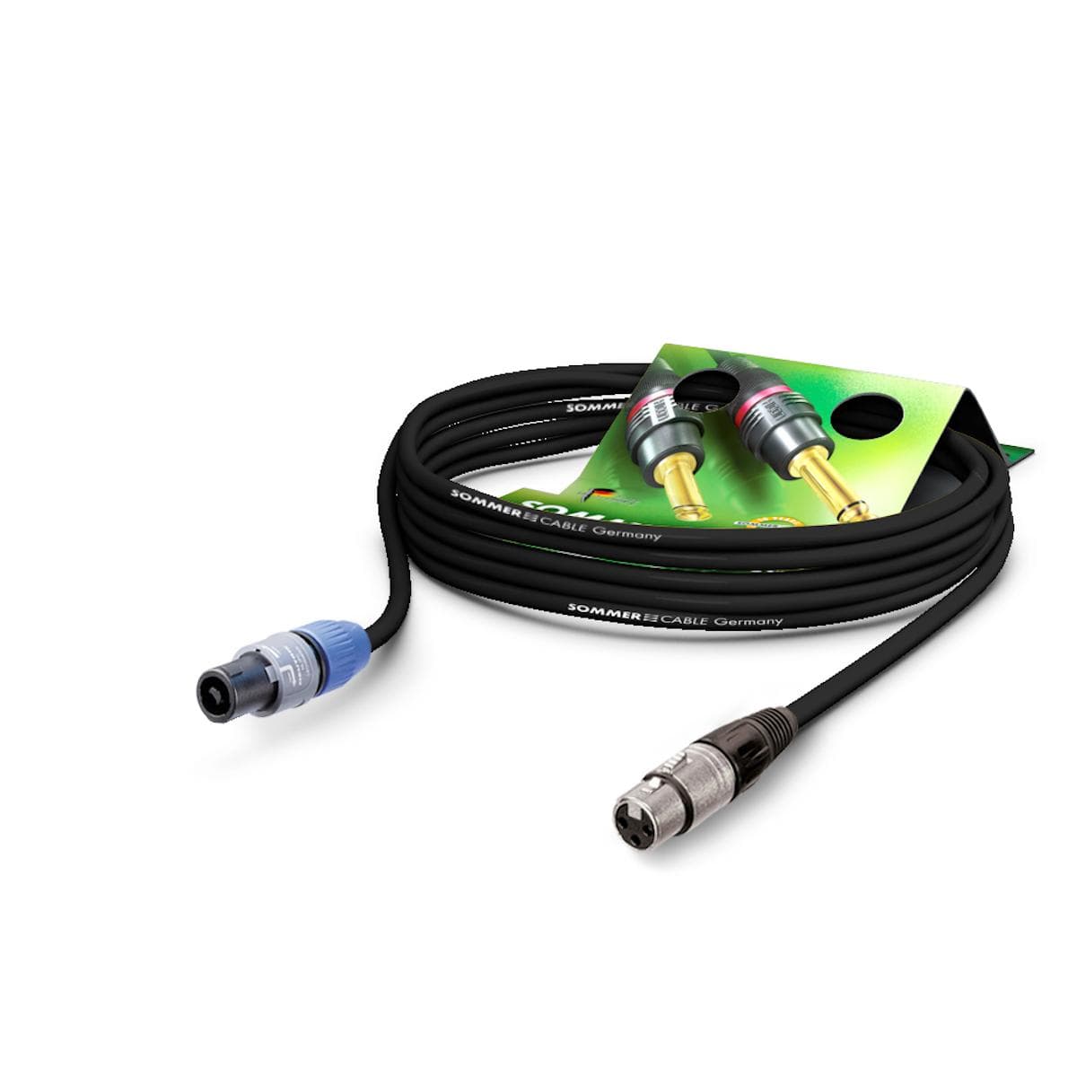 Speaker cable Meridian, 2 x 2,50 mm² | XLR / Speakon, NEUTRIK | 20,00m | black