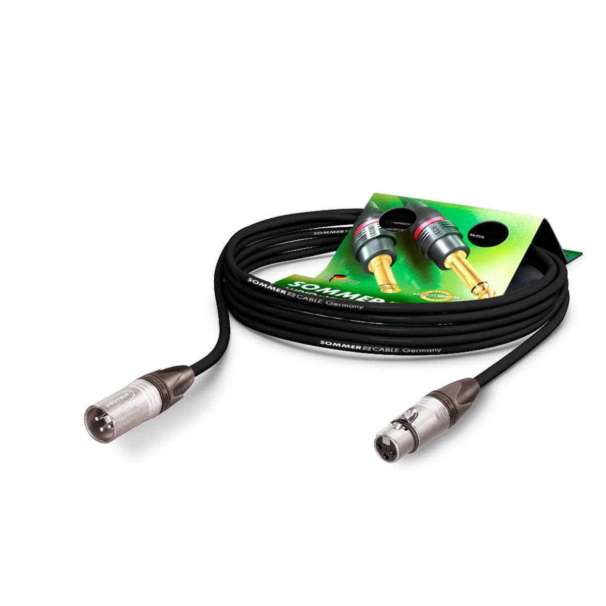 Speaker cable Meridian, 2 x 1,50 mm² | XLR / XLR, NEUTRIK | 20,00m | black