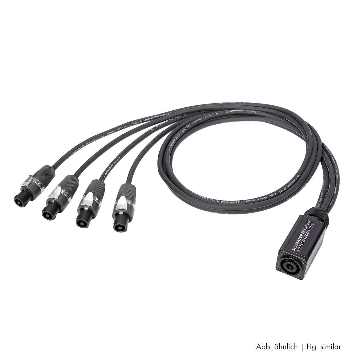 Sommer cable Speaker System , Speakon 4-pole/Speakon adapter 8-pole; NEUTRIK | 04/00 | 2,50m