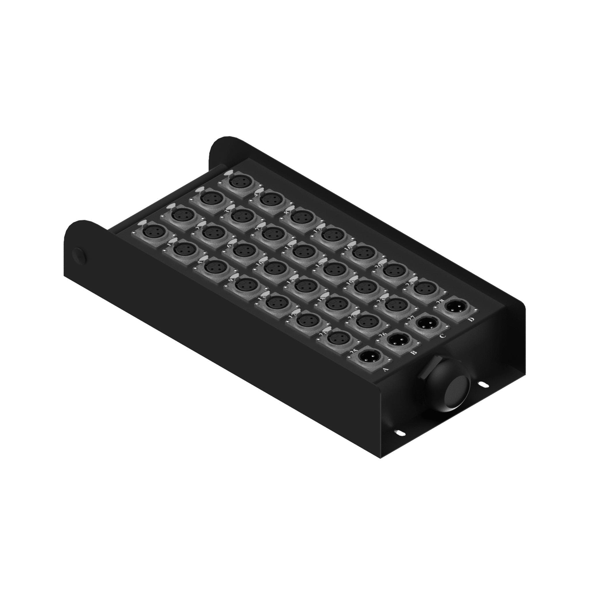 Multi stage block - 28 x XLR female & 4 x XLR male