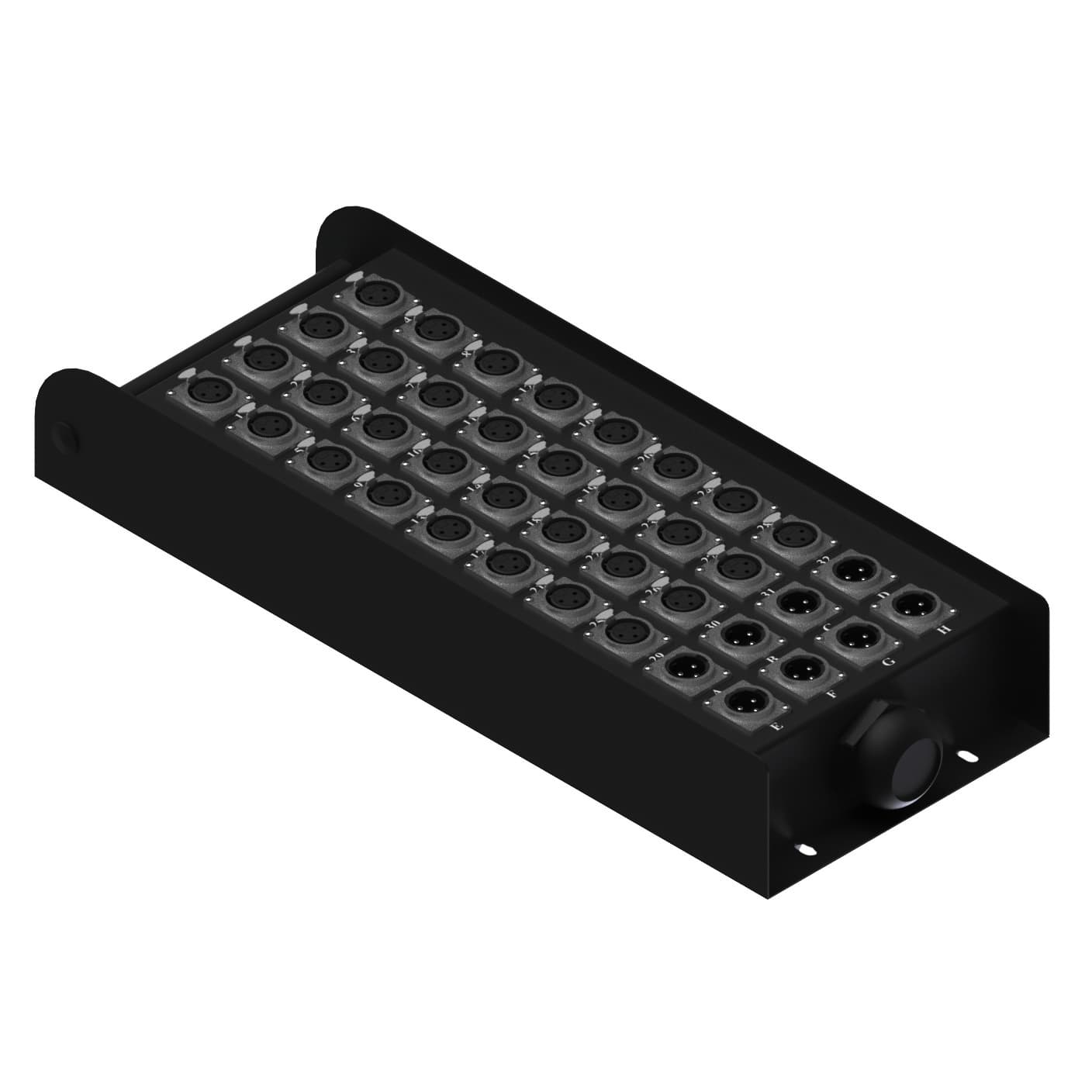 Multi stage block - 32 x XLR female & 8 x XLR male