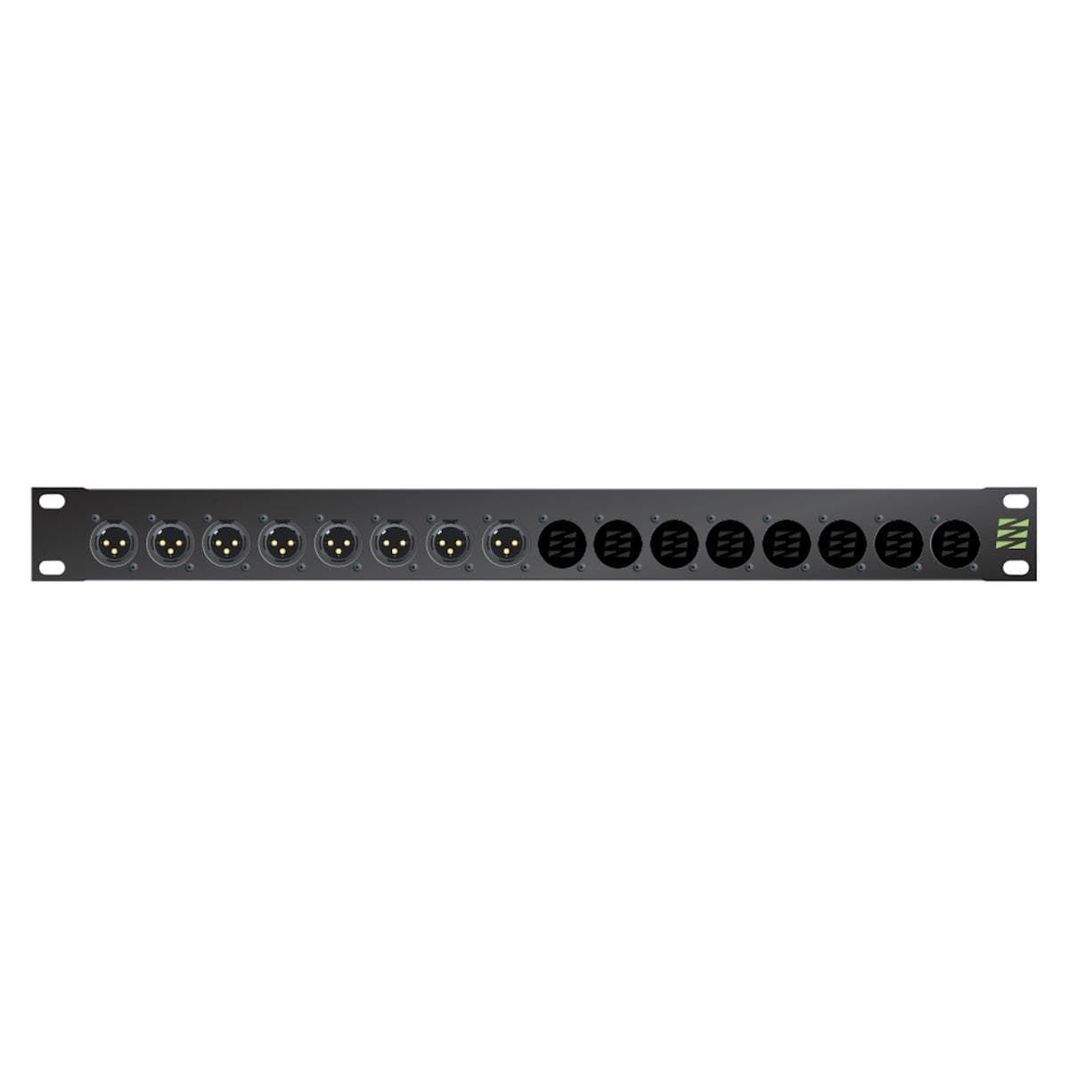 Sommer cable Audio XLR Patch panels Broadcast , 1 HE, 12 BE, XLR 3-pole male/XLR 3-pole female; NEUT