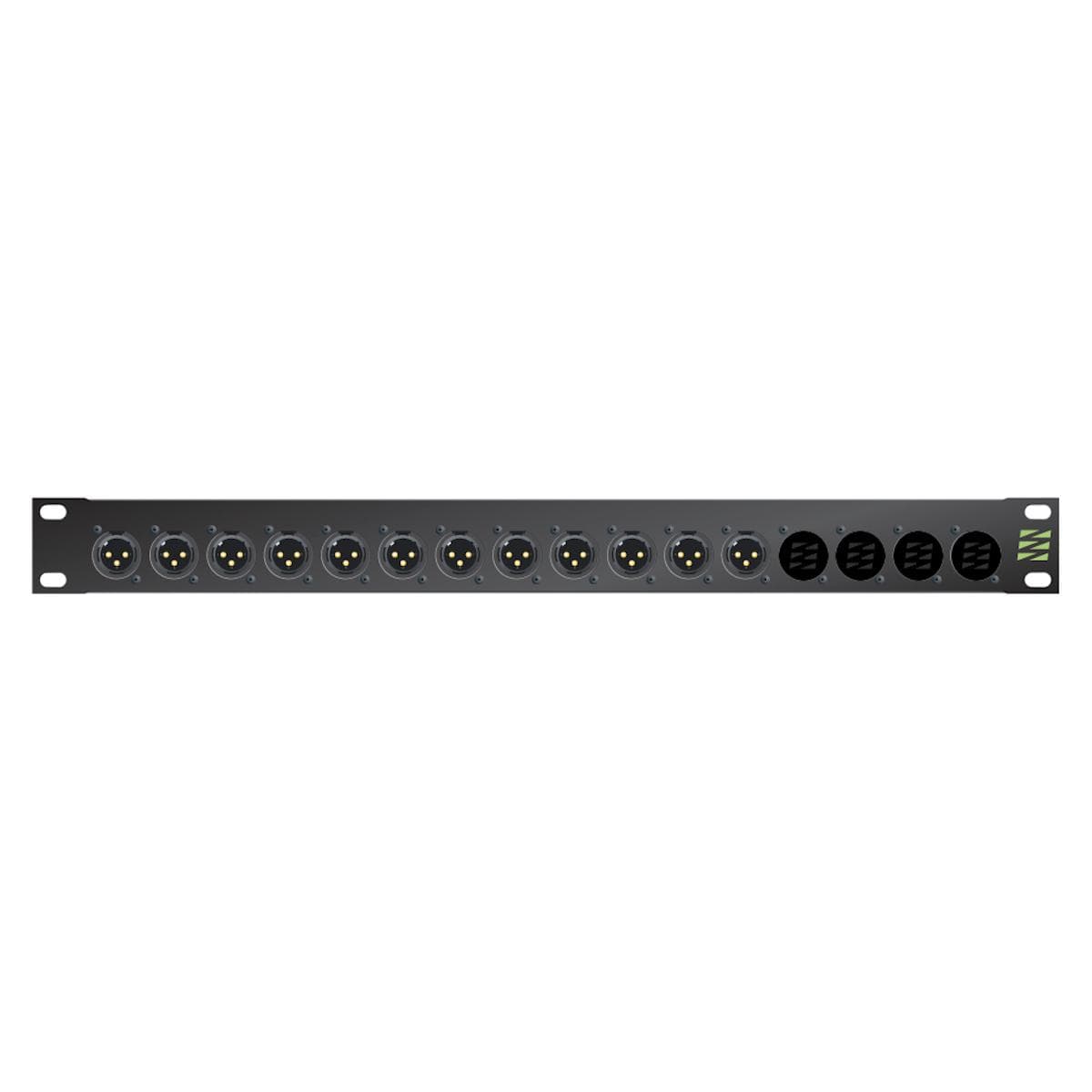 Sommer cable Audio XLR Patch panels Broadcast , 1 HE, 12 BE, XLR 3-pole male/XLR 3-pole female; NEUT