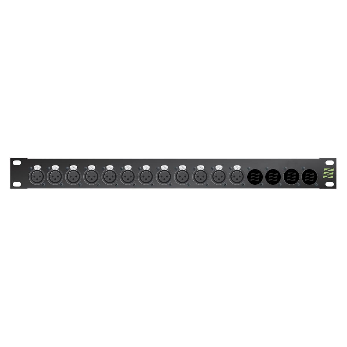 Sommer cable Audio XLR Patch panels Broadcast , 1 HE, 12 BE, XLR 3-pole male/XLR 3-pole female; NEUT