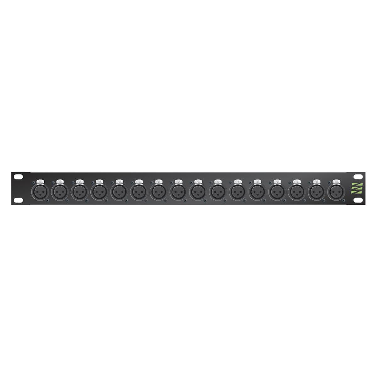 Sommer cable Audio XLR Patch panels Broadcast , 1 HE, 12 BE, XLR 3-pole male/XLR 3-pole female; NEUT