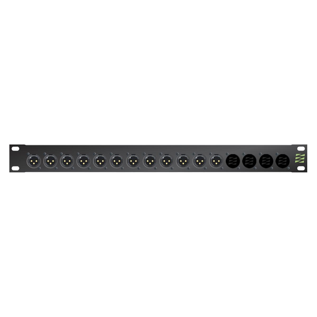 Sommer cable Audio XLR Patch panels Broadcast , 1 HE, 12 BE, XLR 3-pole male/XLR 3-pole female; HICO