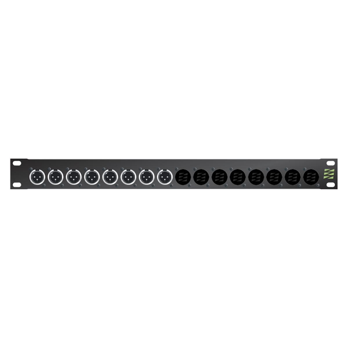 Sommer cable Audio XLR Patch panels Broadcast , 1 HE, 12 BE, XLR 3-pole male/XLR 3-pole female; NEUT