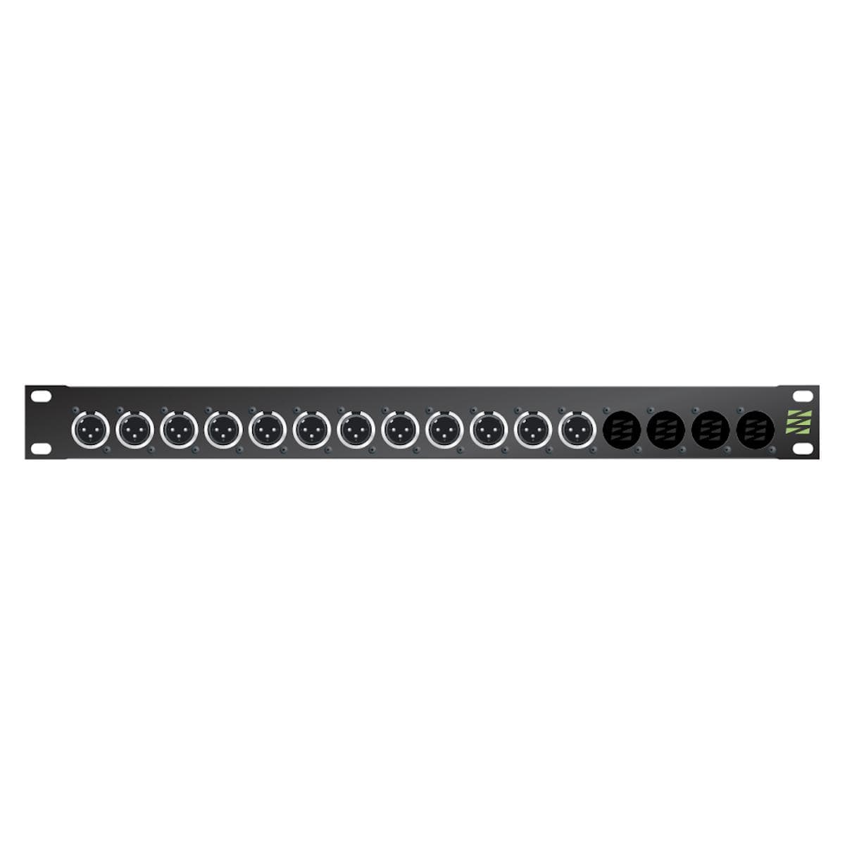 Sommer cable Audio XLR Patch panels Broadcast , 1 HE, 12 BE, XLR 3-pole male/XLR 3-pole female; NEUT