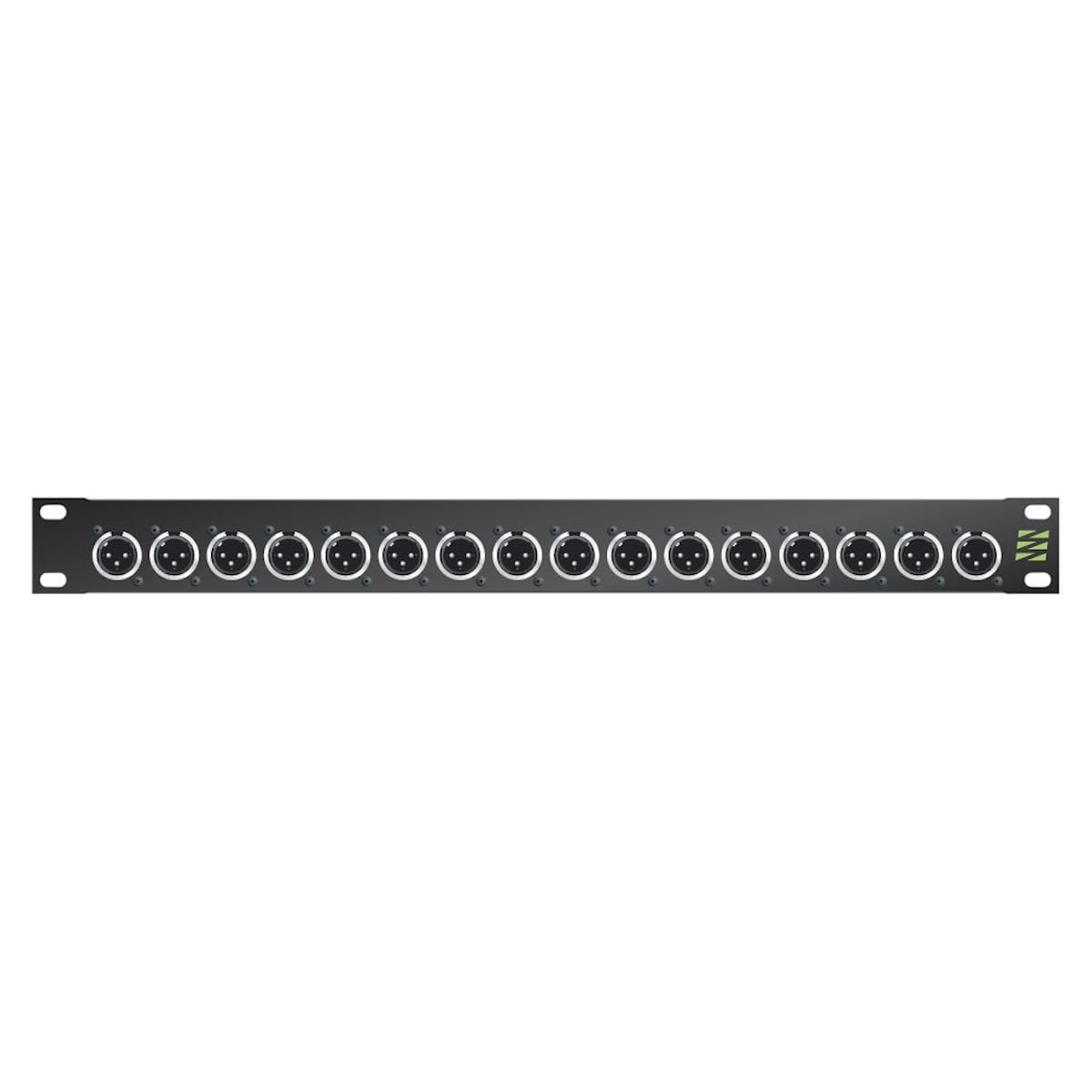 Sommer cable Audio XLR Patch panels Broadcast , 1 HE, 12 BE, XLR 3-pole male/XLR 3-pole female; NEUT