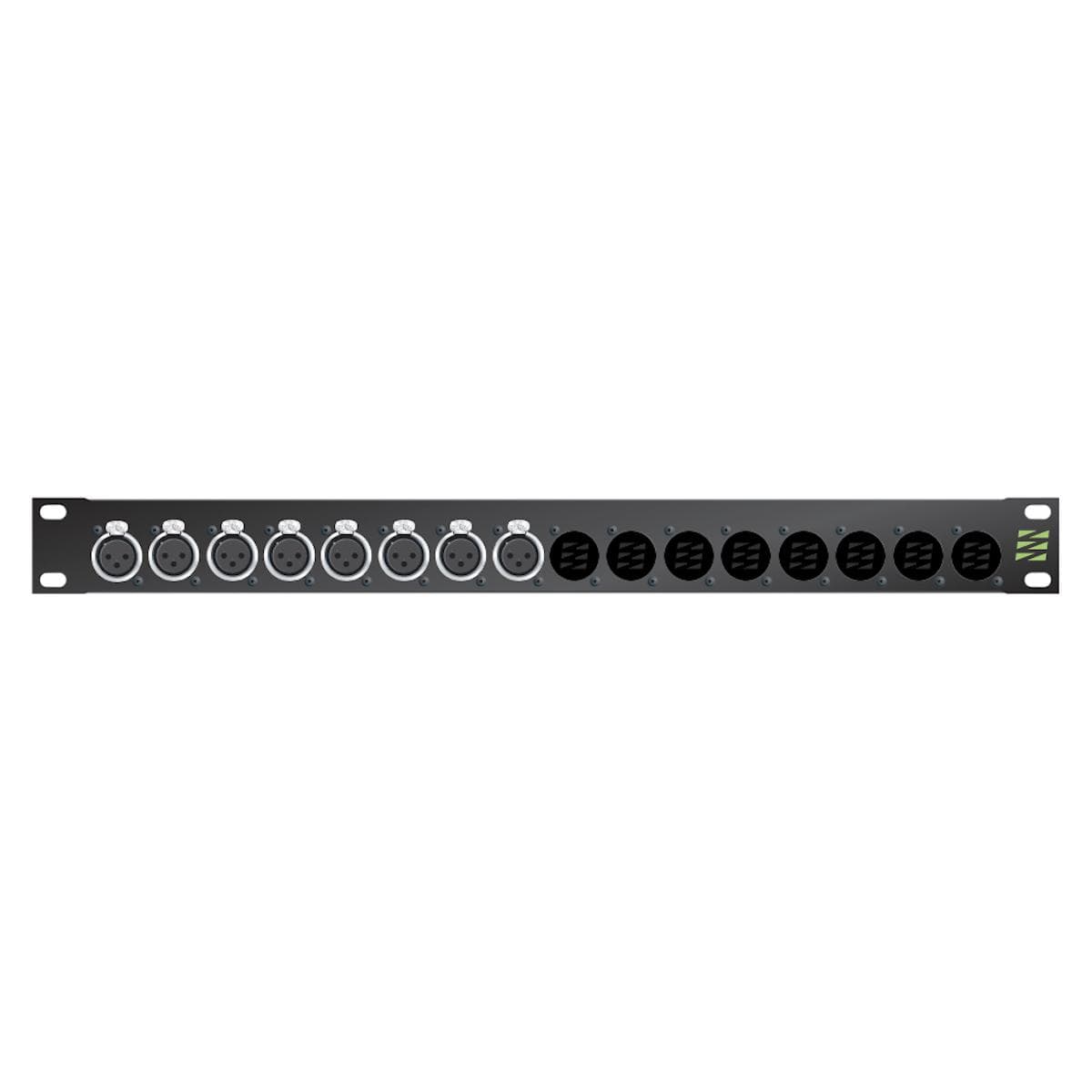 Sommer cable Audio XLR Patch panels Broadcast , 1 HE, 12 BE, XLR 3-pole male/XLR 3-pole female; NEUT