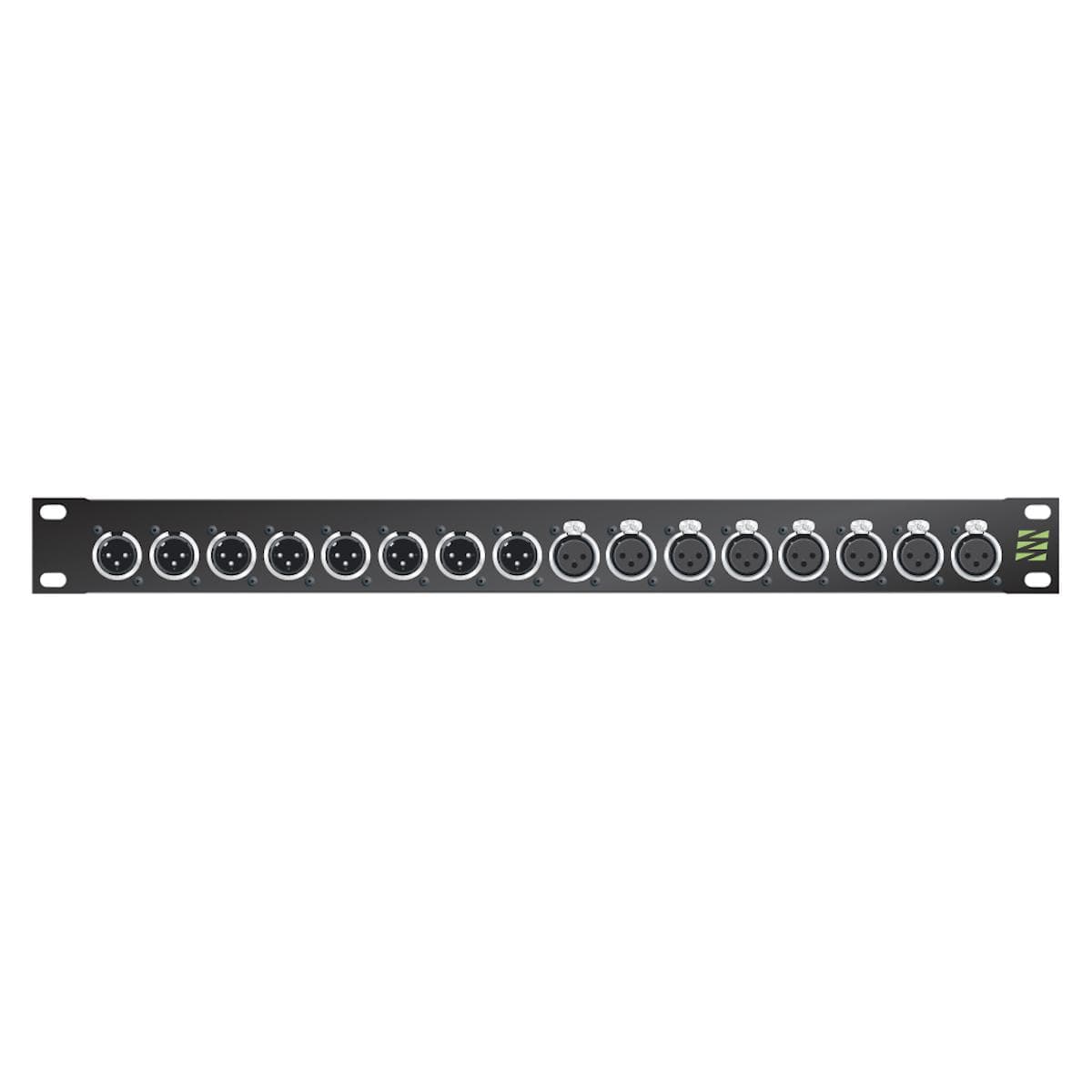Sommer cable Audio XLR Patch panels Broadcast , 1 HE, 12 BE, XLR 3-pole male/XLR 3-pole female; NEUT