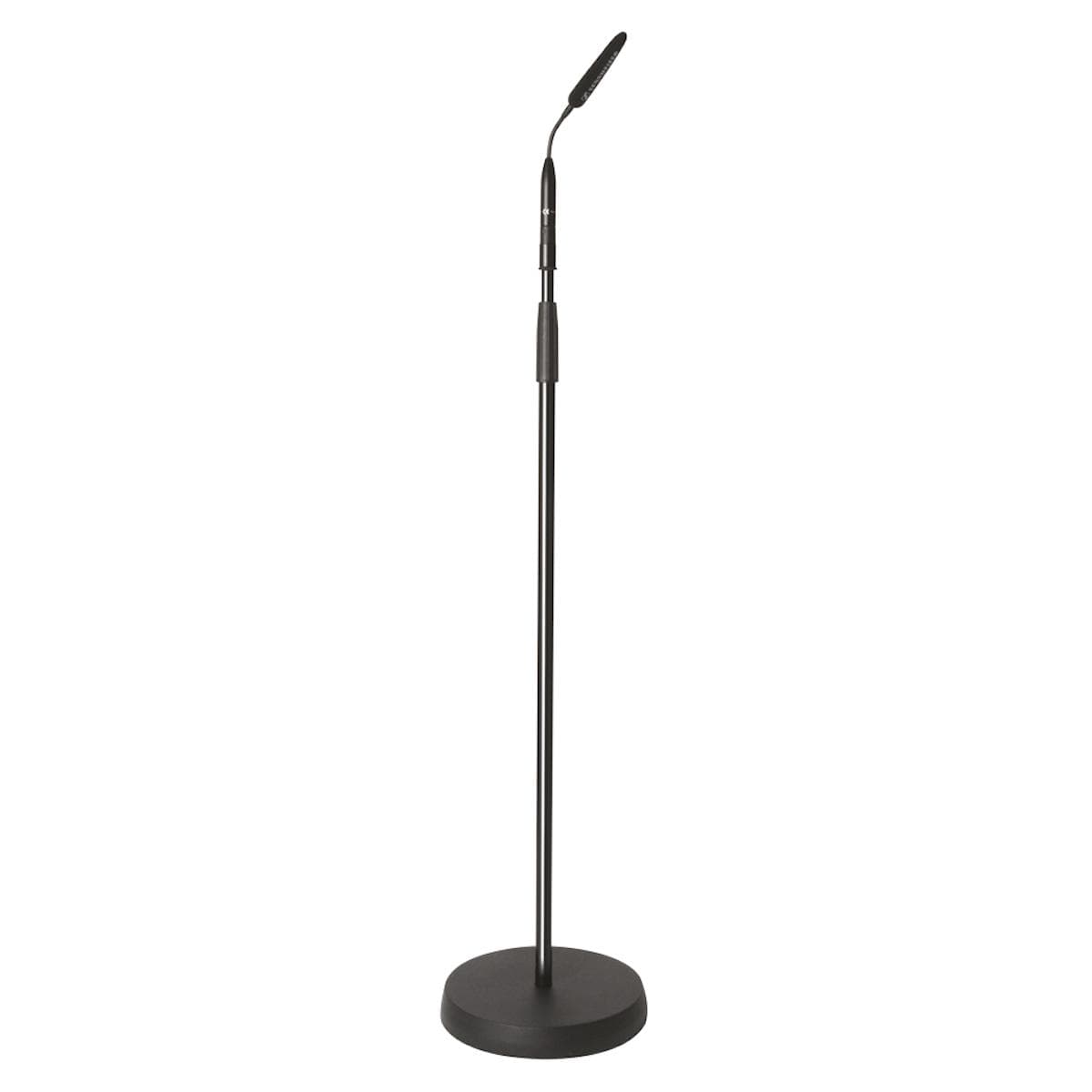 Microphone stand, Single stand with a heavy cast base, black