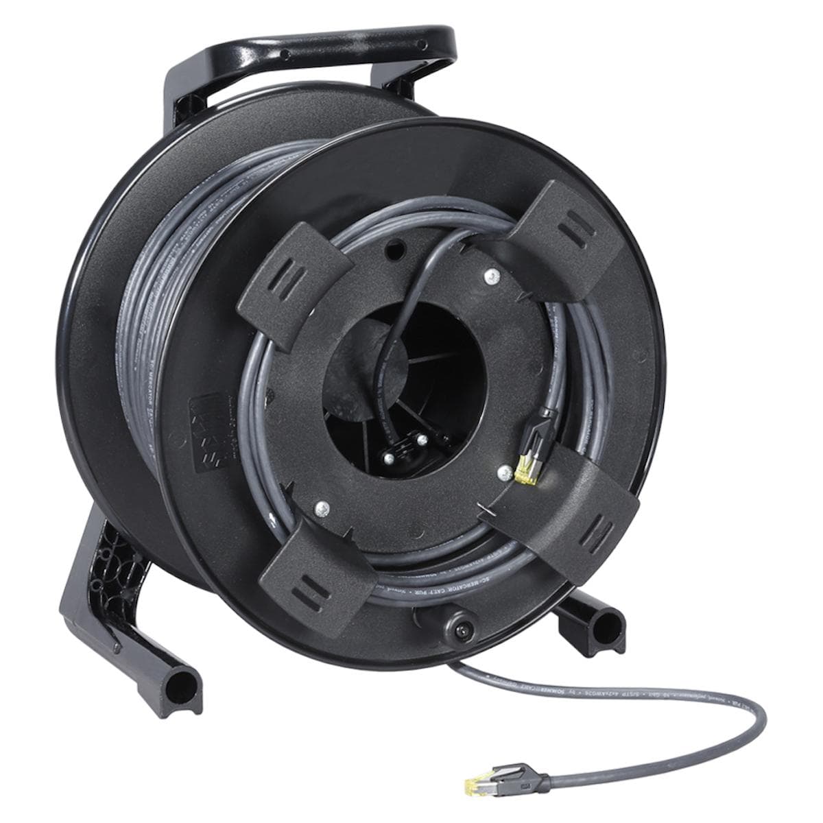 Network cable SC-Mercator CAT.7 PUR, 8 x 0,14 mm² | RJ45 / RJ45, HIROSE on cable spool | 70,00m | bl