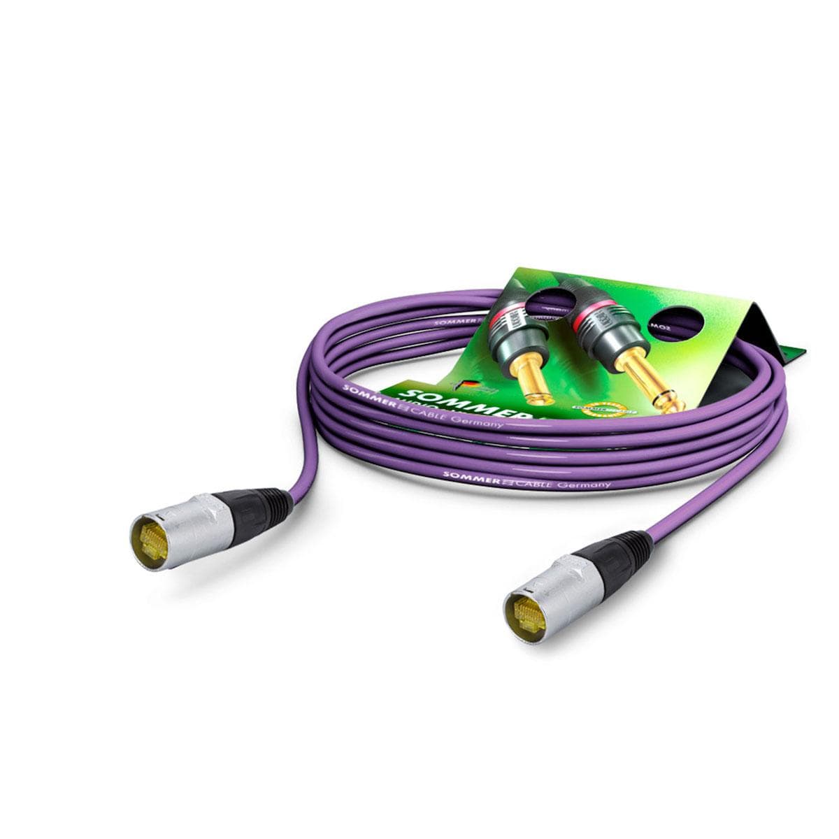 Network cable SC-Mercator CAT.7 PUR, 8 x 0,14 mm² | RJ45 / RJ45, NEUTRIK | 4,50m | purple | black
