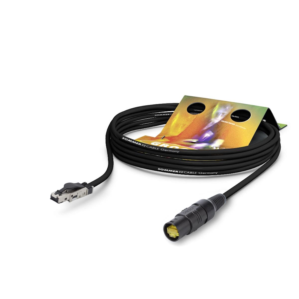 Instrument cable SC-Mercator PUR, 8 x 0,14 mm² | RJ45 / RJ45, HICON | 10,00m | black