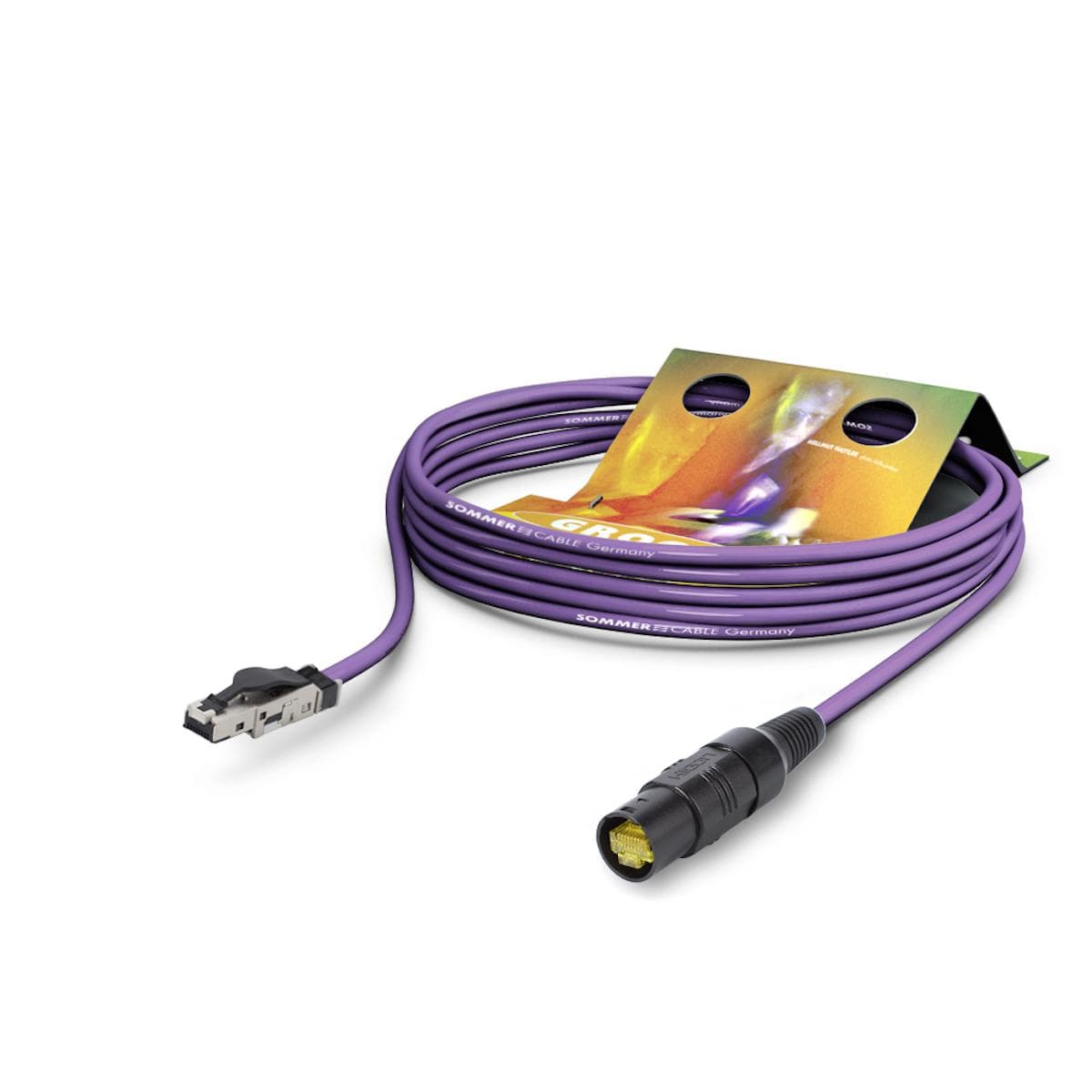 Instrument cable SC-Mercator PUR, 8 x 0,14 mm² | RJ45 / RJ45, HICON | 10,00m | purple
