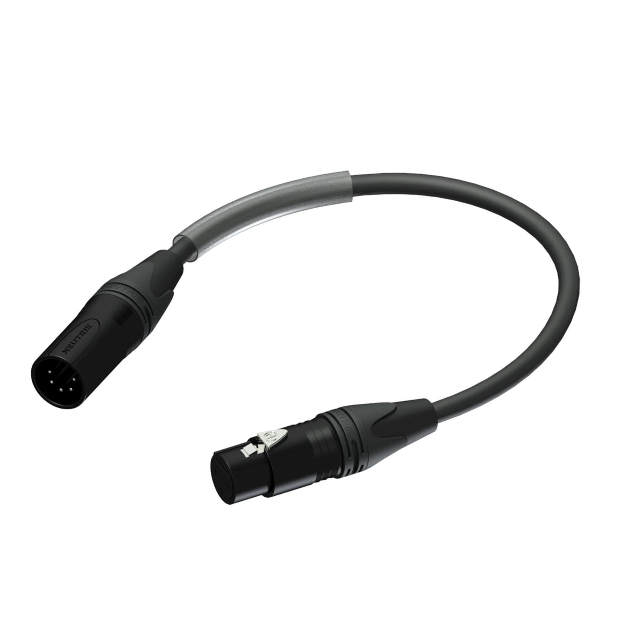DMX adapter - 5-pin XLR male - 3-pin XLR female - HighFlex™ 0.25 meter