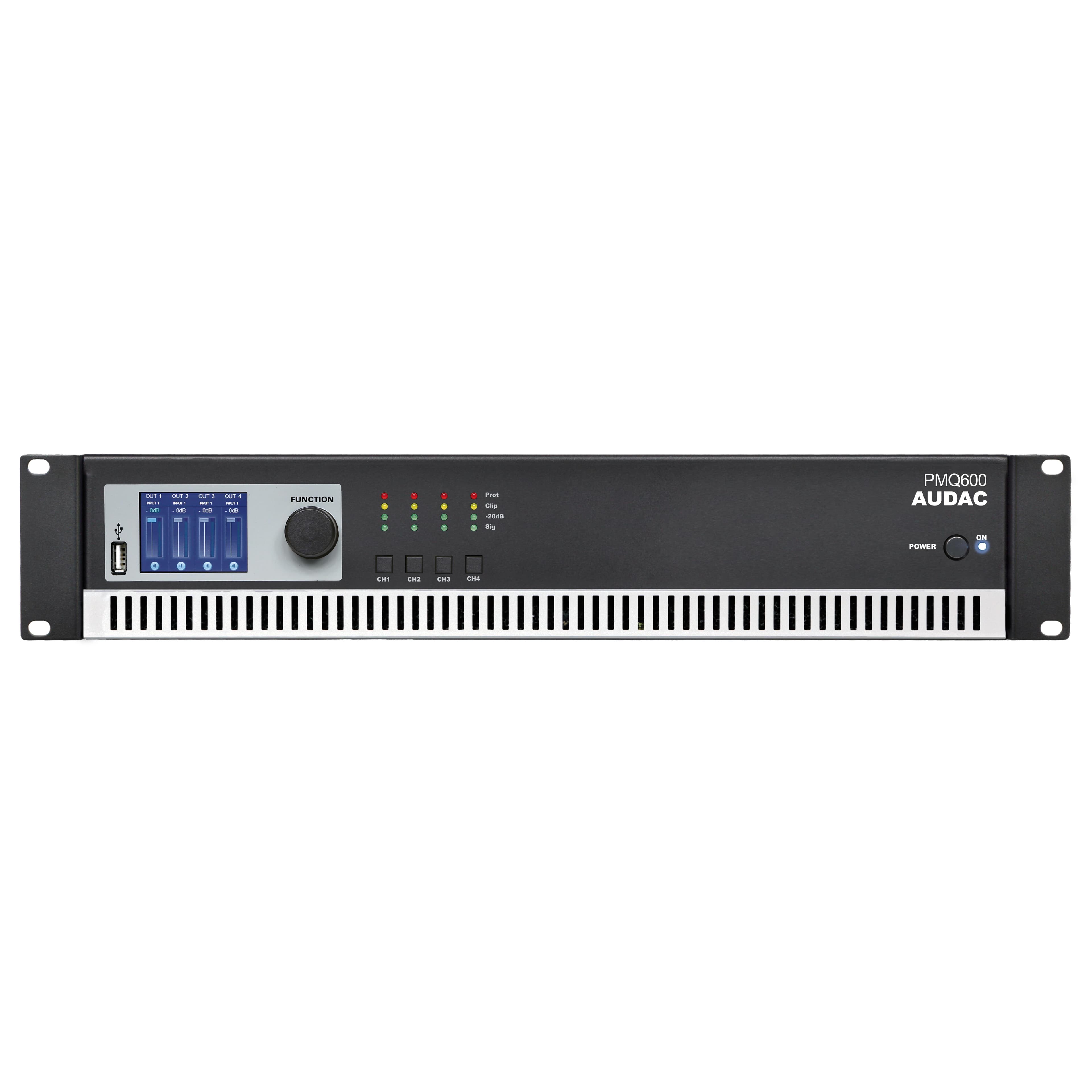 PMQ600 WaveDynamics™ quad-channel 100V power amplifier