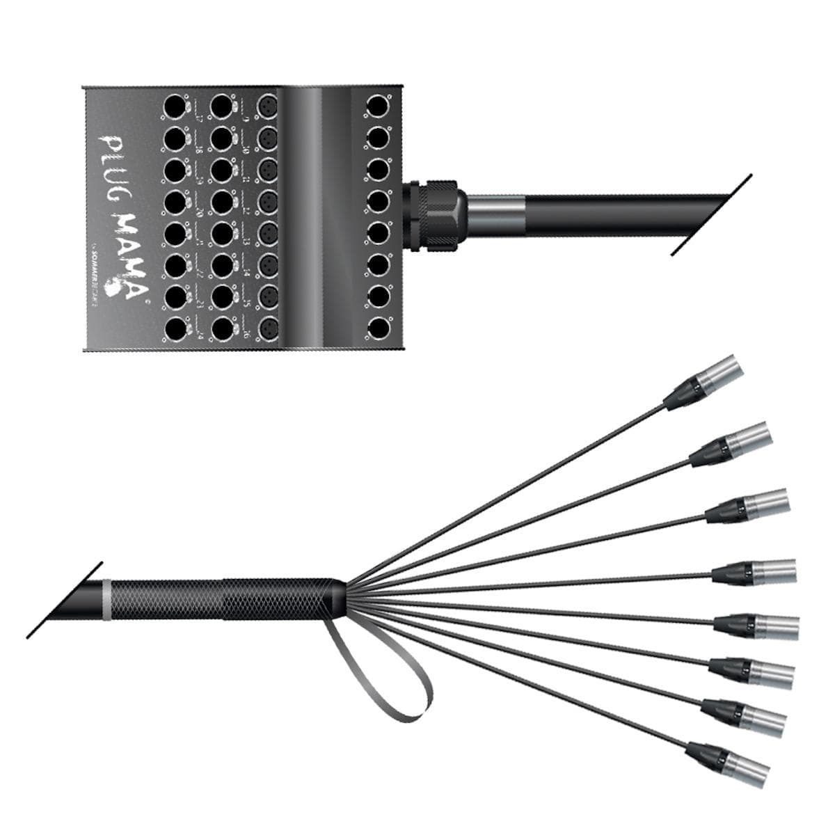 Stagebox <-> Multicore | 08/00 | PLUG MAMA | separate ground / QUANTUM | NEUTRIK XLR | NEUTRIK XLR |
