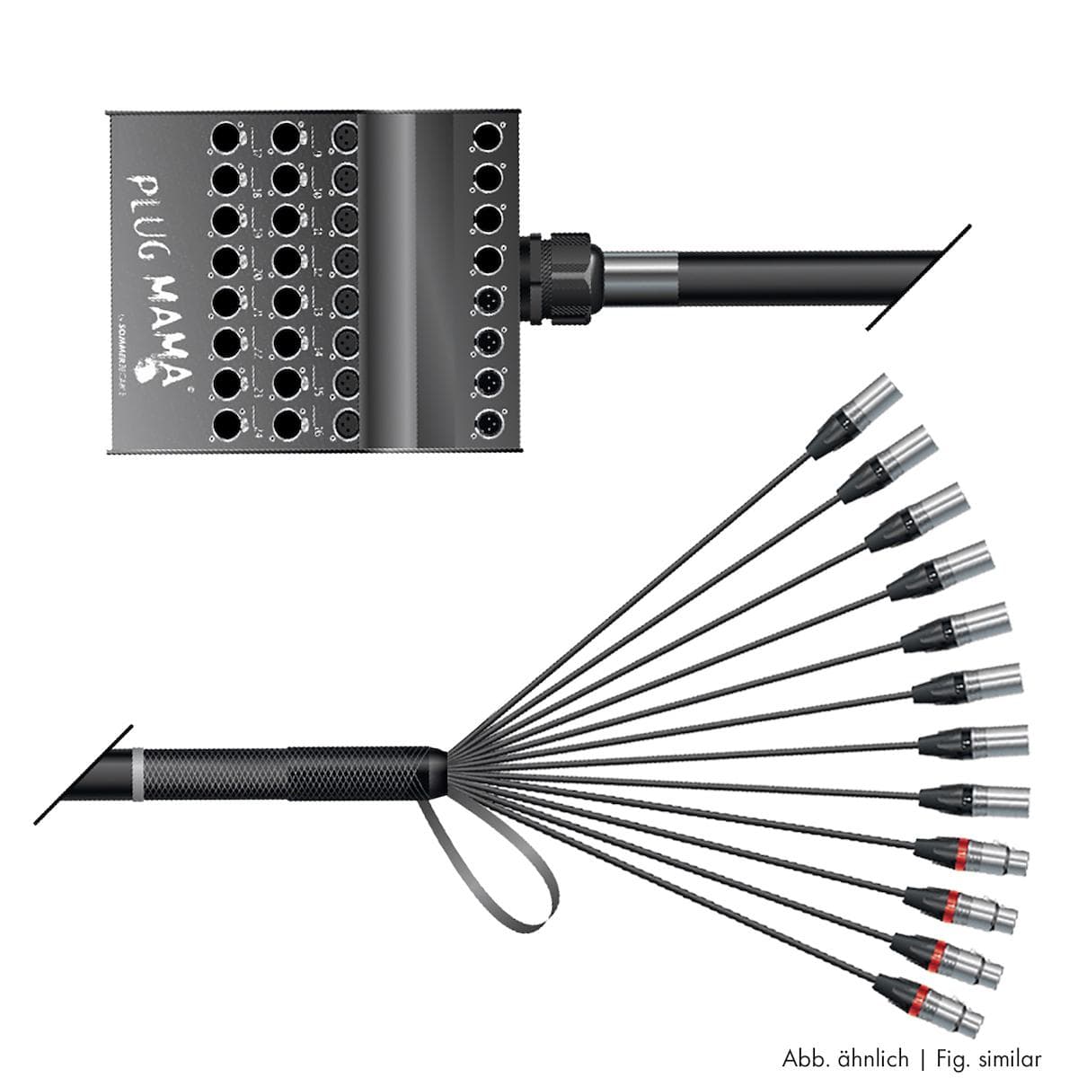 Stagebox <-> Multicore | 08/04 | PLUG MAMA | separate ground / QUANTUM | NEUTRIK XLR | NEUTRIK XLR |