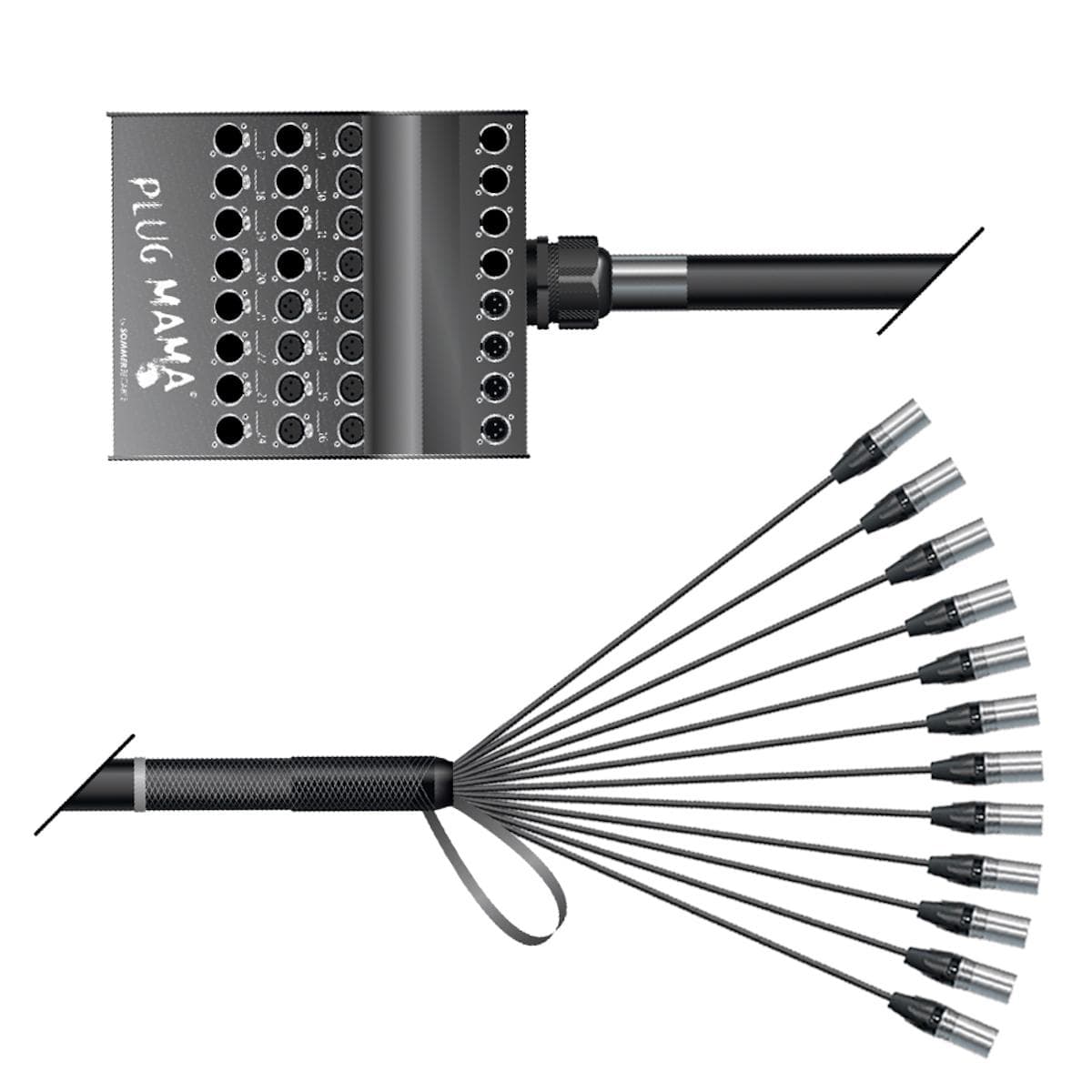 Stagebox <-> Multicore | 12/00 | PLUG MAMA | separate ground / QUANTUM | NEUTRIK XLR | NEUTRIK XLR |