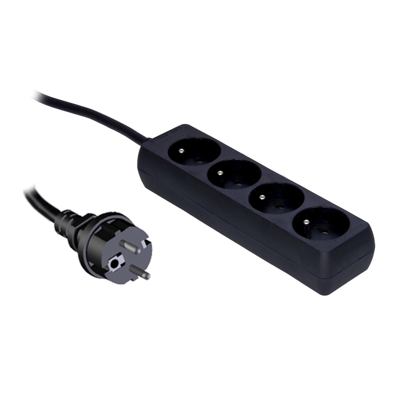 3G2.5 powerstrip with child protection, 4-way French version