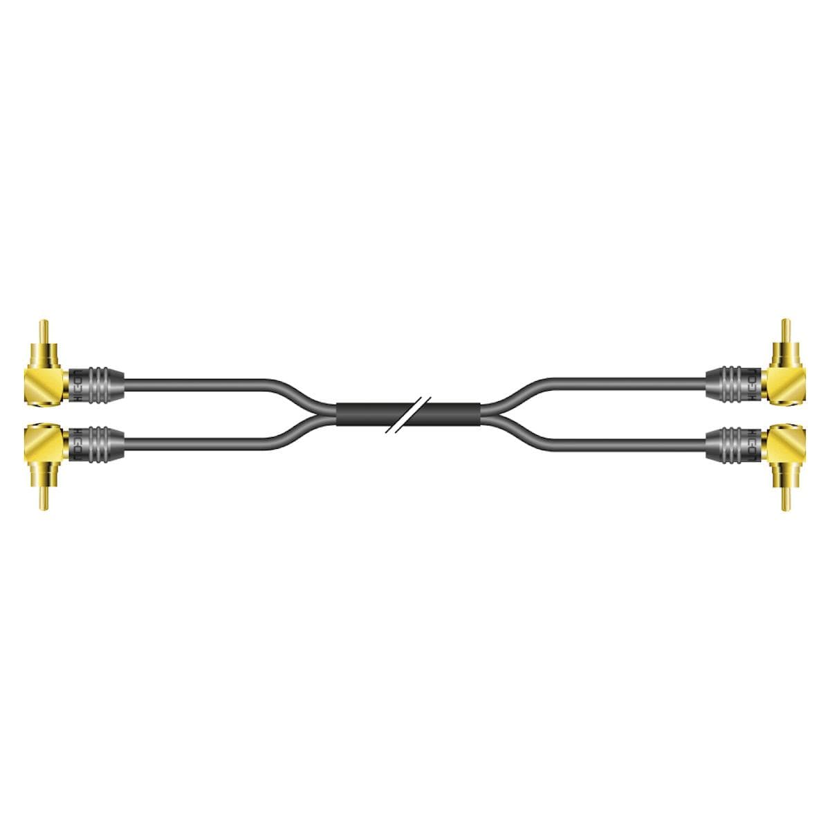 Rca patch cable, unbalanced SC-Quantum Highflex, 2 x 0,14 mm² | RCA / RCA, HICON | 02/00 | 5,00m