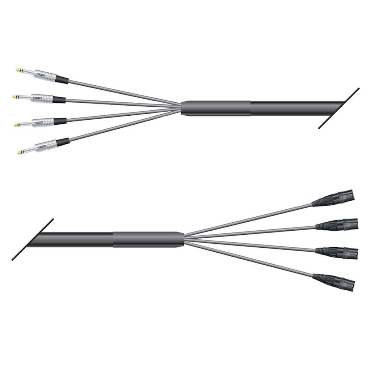 Studio loom | 04/00 | QUANTUM | HICON jack stereo | HICON XLR male | 10,00m