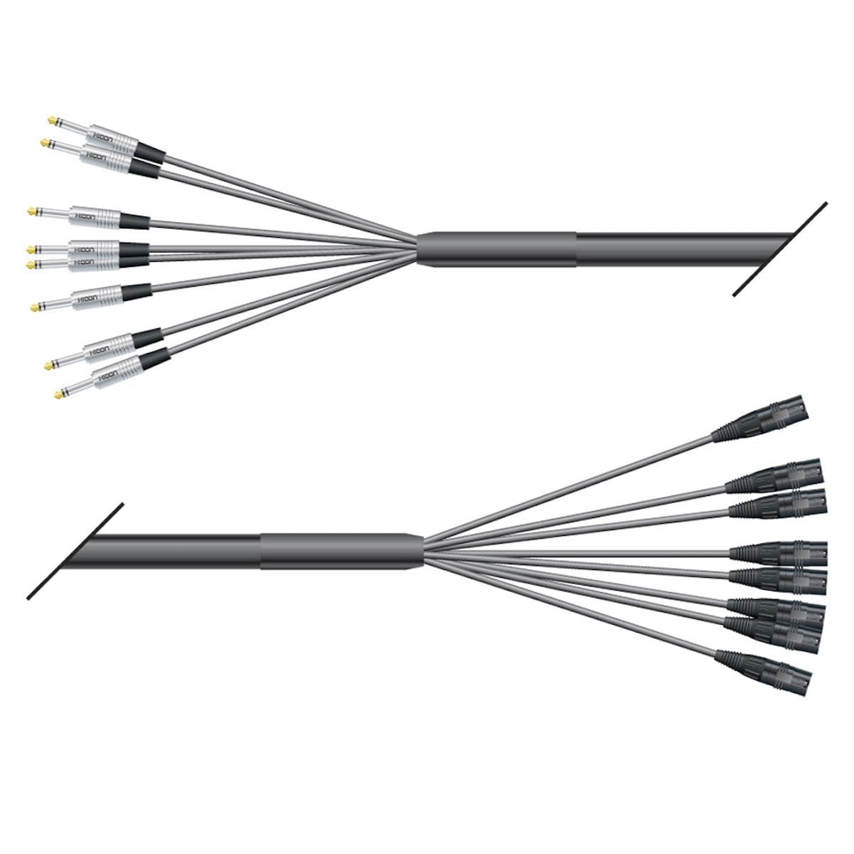 Studio loom | 08/00 | QUANTUM | HICON jack stereo | HICON XLR male | 10,00m