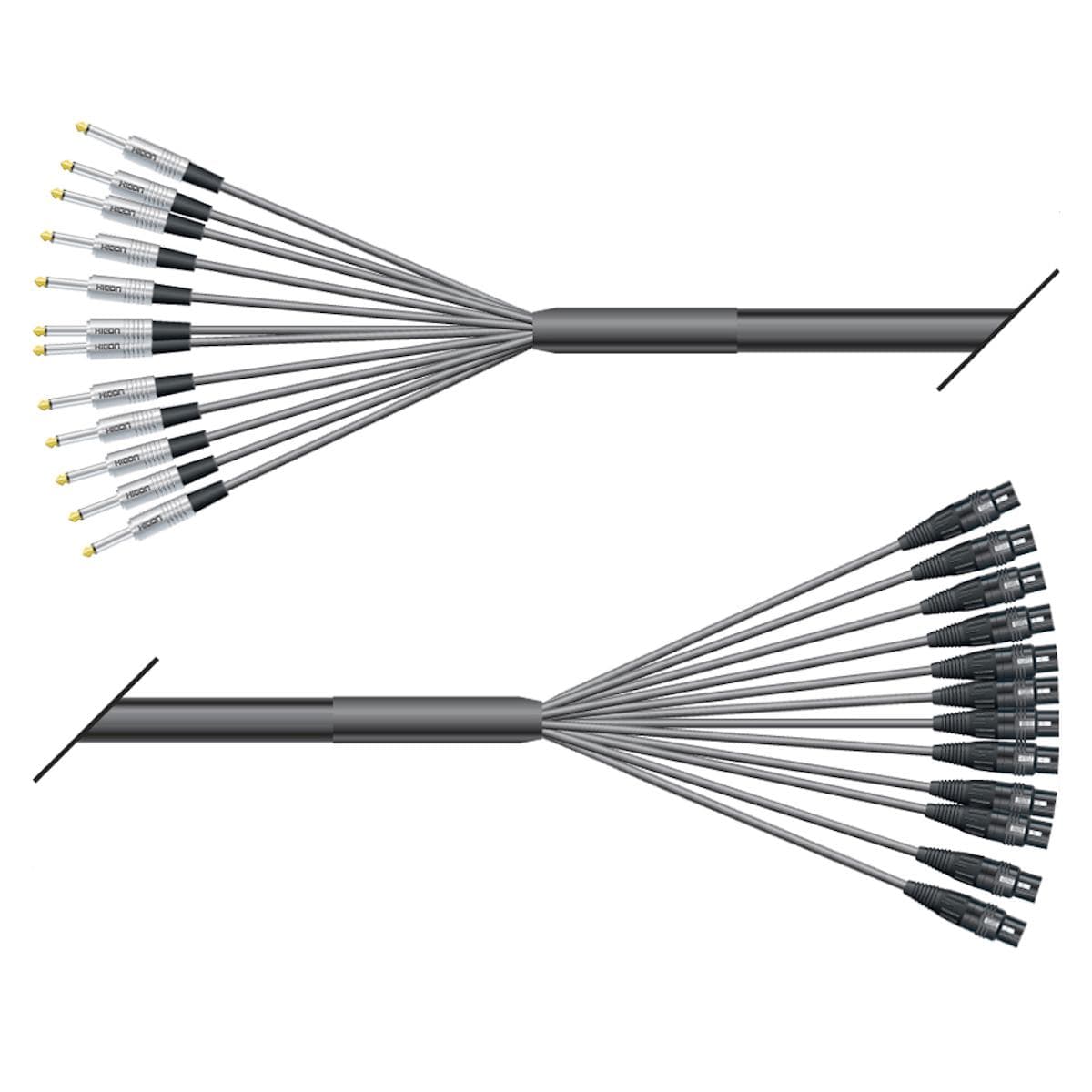 Studio loom | 12/00 | QUANTUM | HICON jack stereo | HICON XLR female | 10,00m