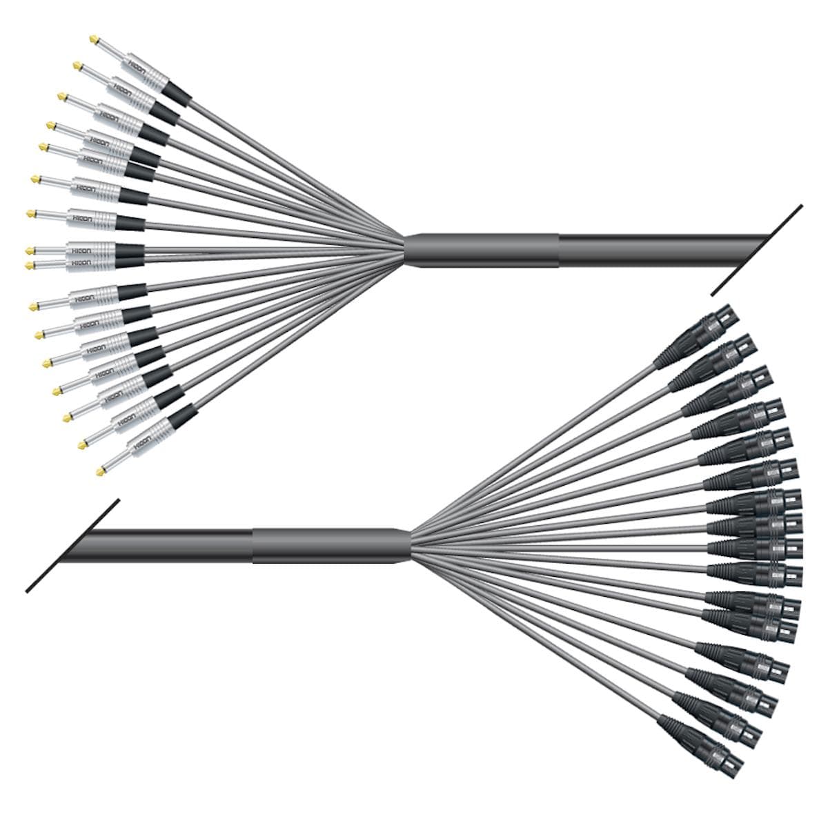 Studio loom | 16/00 | QUANTUM | HICON jack stereo | HICON XLR female | 10,00m