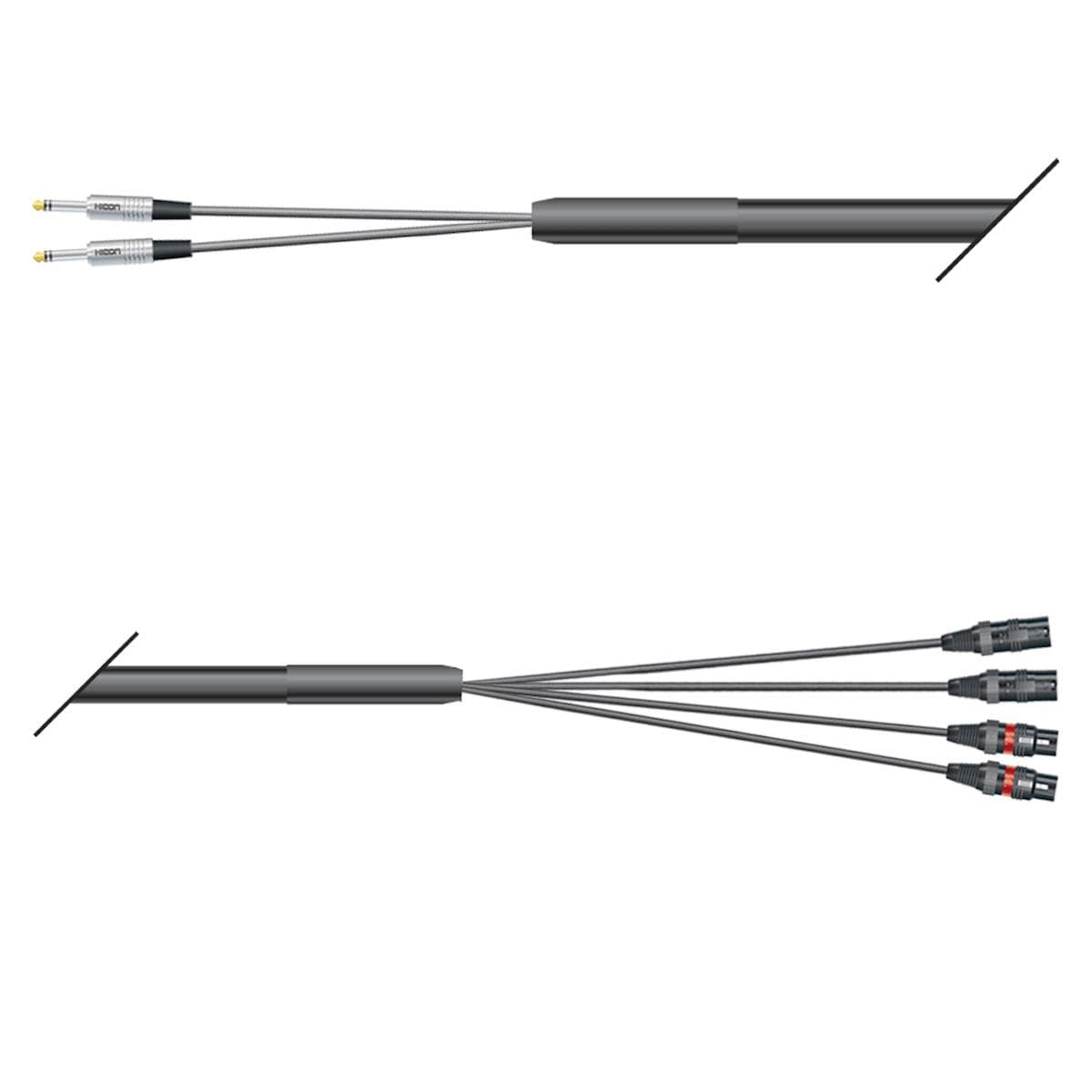 Studio looms insert | 02/04 | QUANTUM | HICON jack stereo | HICON XLR | 10,00m