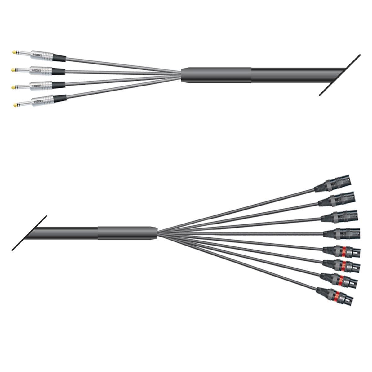 Studio looms insert | 04/08 | QUANTUM | HICON jack stereo | HICON XLR | 10,00m