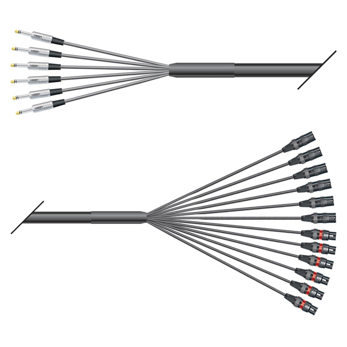 Studio looms insert | 06/12 | QUANTUM | HICON jack stereo | HICON XLR | 10,00m