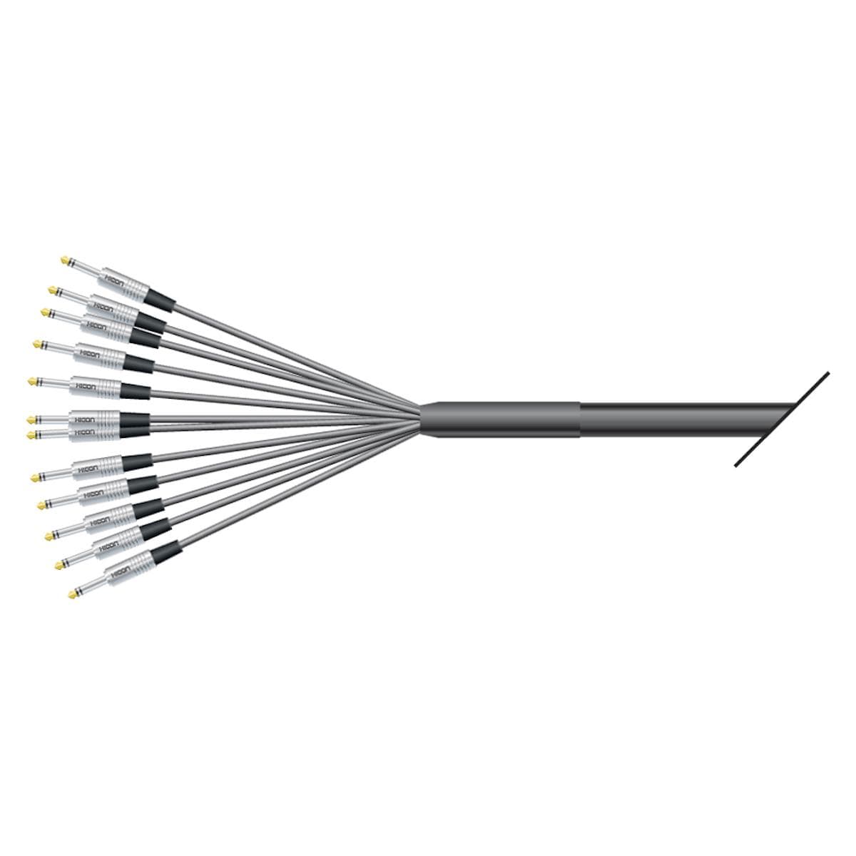 Studio looms insert | 12/24 | QUANTUM | HICON jack stereo | HICON XLR | 10,00m