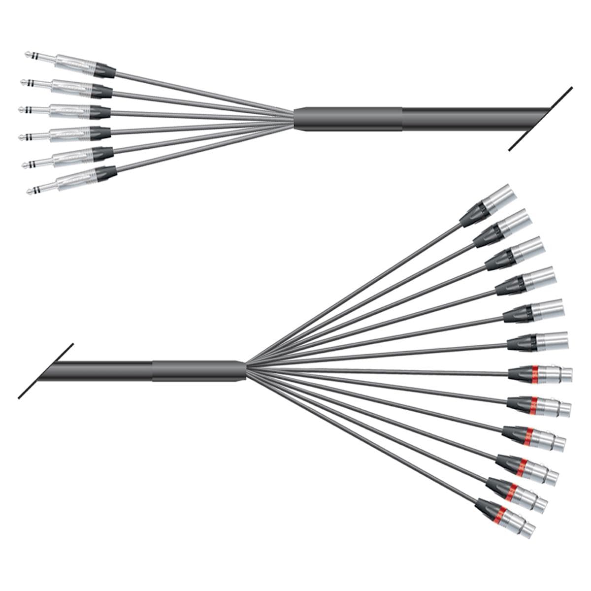 Studio looms insert | 06/12 | QUANTUM | NEUTRIK jack stereo | NEUTRIK XLR | 10,00m