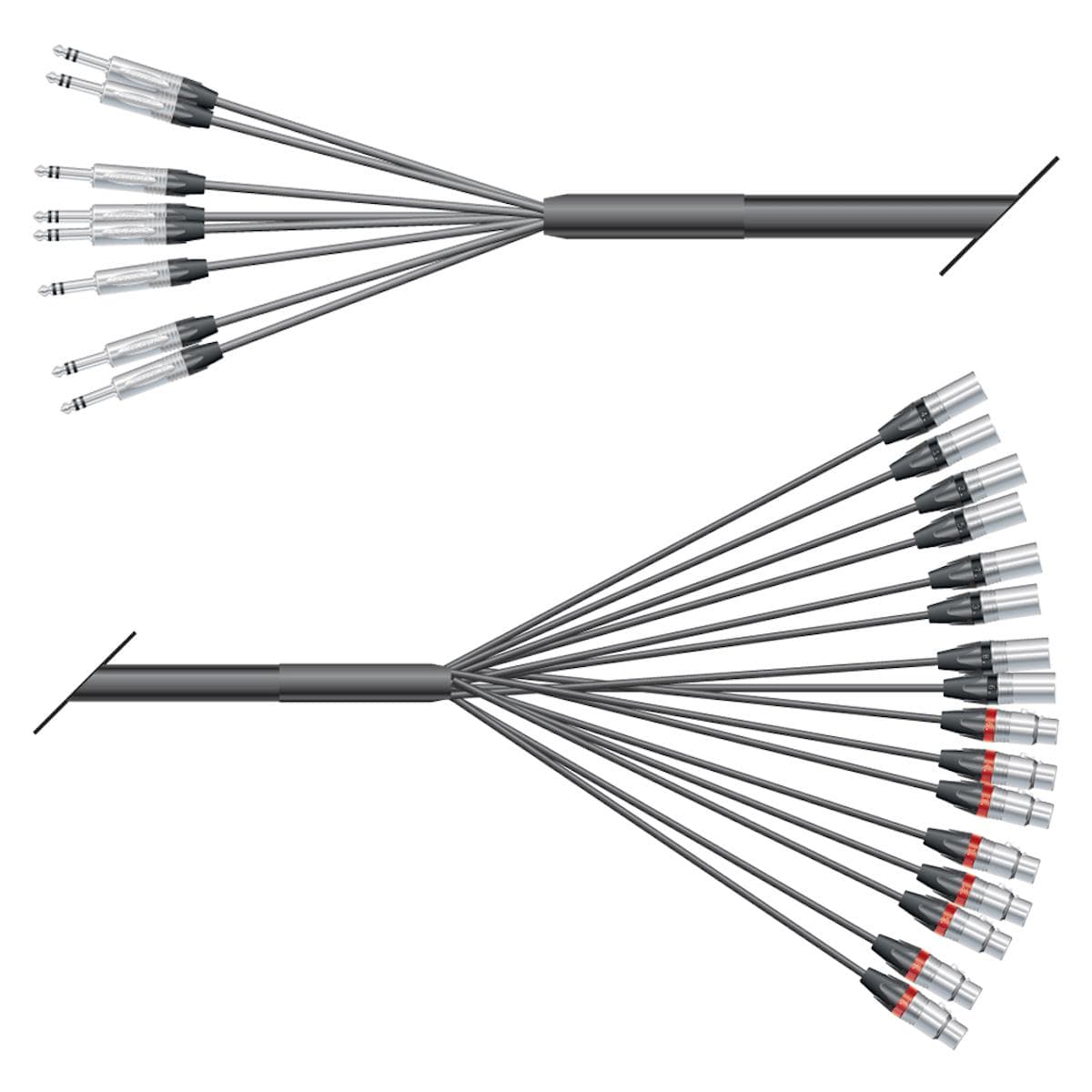 Studio looms insert | 08/16 | QUANTUM | NEUTRIK jack stereo | NEUTRIK XLR | 10,00m